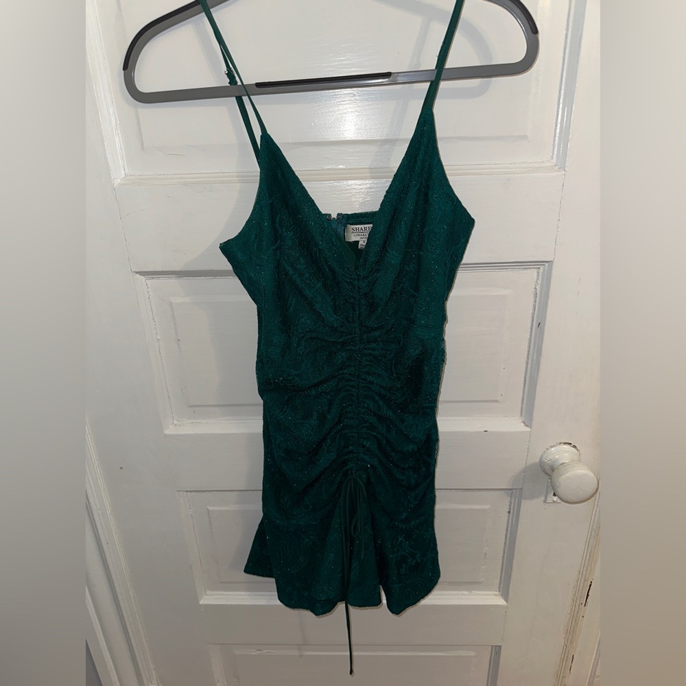Green Lace Mini Dress